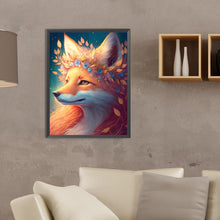 Load image into Gallery viewer, Fox And Flowers 30*40CM(Canvas) Full Round Drill Diamond Painting
