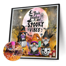 Load image into Gallery viewer, Halloween Gnome 30*30CM(Canvas) Full Round Drill Diamond Painting
