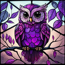 Load image into Gallery viewer, Owl 30*30CM(Canvas) Full Round Drill Diamond Painting
