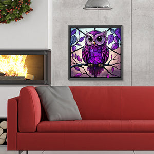 Owl 30*30CM(Canvas) Full Round Drill Diamond Painting