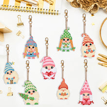 Load image into Gallery viewer, 8PCS Double Sided Diamond Art Keyring Full Drill Keyring (Cute Dwarf)
