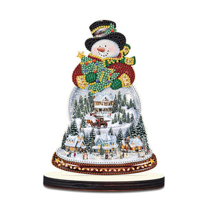 Christmas Wooden Crystal Painting Desktop Kit for Home Office Desktop Decor (2)