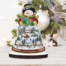 Load image into Gallery viewer, Christmas Wooden Crystal Painting Desktop Kit for Home Office Desktop Decor (2)
