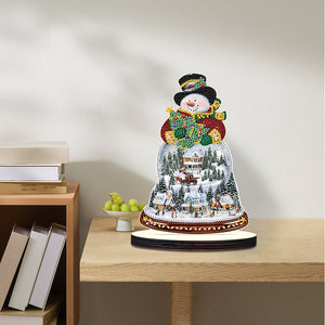 Christmas Wooden Crystal Painting Desktop Kit for Home Office Desktop Decor (2)