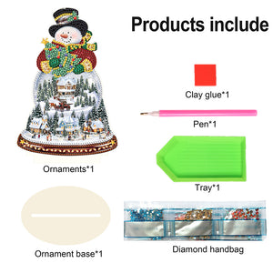 Christmas Wooden Crystal Painting Desktop Kit for Home Office Desktop Decor (2)