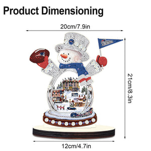 Christmas Wooden Crystal Painting Desktop Kit for Home Office Desktop Decor (4)