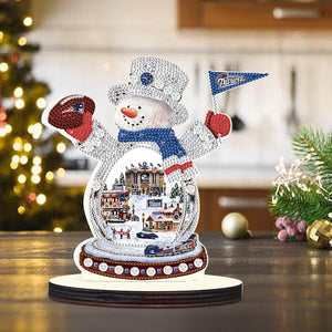 Christmas Wooden Crystal Painting Desktop Kit for Home Office Desktop Decor (4)