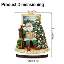 Load image into Gallery viewer, Wooden Christmas Desktop Diamond Painting Ornament Santa (4)
