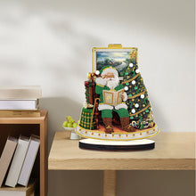 Load image into Gallery viewer, Wooden Christmas Desktop Diamond Painting Ornament Santa (4)
