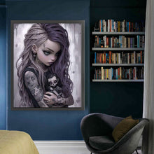 Load image into Gallery viewer, Yishu - Dark Girl - 50*62CM 11CT 3 Stamped Cross Stitch

