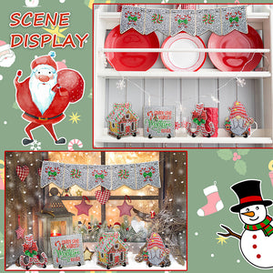 Christmas Diamond Painting Desktop Decor Crystal Painting Desktop Kit (Xmas Ornament 2)