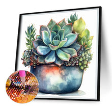 Load image into Gallery viewer, Succulents 30*30CM(Canvas) Full Round Drill Diamond Painting

