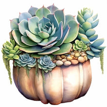 Load image into Gallery viewer, Succulents 30*30CM(Canvas) Full Round Drill Diamond Painting
