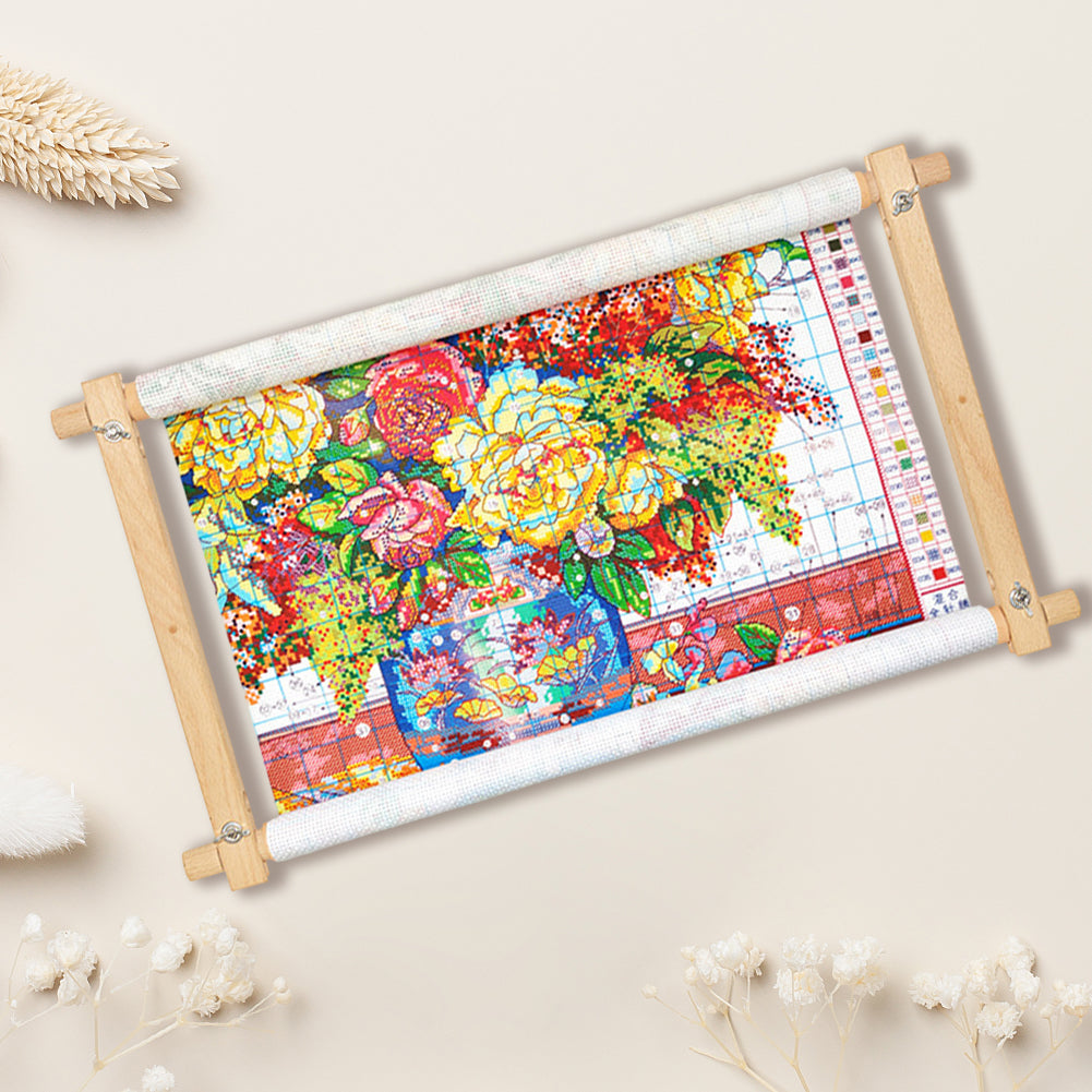 Cross Stitch Needlepoint Scroll Frame for Arts Crafts Sewing Needlework Supplies