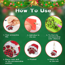 Load image into Gallery viewer, 16PCS Double Sided Special Shape Diamond Art Keyring for Adult Kid (Dogs Paw)
