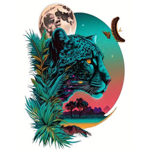 Load image into Gallery viewer, Leopard Sunset Scene 30*40CM(Canvas) Full Round Drill Diamond Painting
