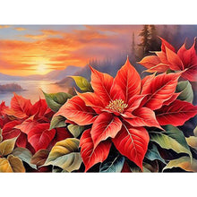 Load image into Gallery viewer, Poinsettia 40*30CM(Canvas) Full Round Drill Diamond Painting
