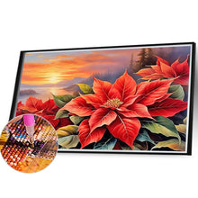 Load image into Gallery viewer, Poinsettia 40*30CM(Canvas) Full Round Drill Diamond Painting
