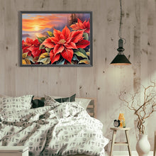 Load image into Gallery viewer, Poinsettia 40*30CM(Canvas) Full Round Drill Diamond Painting

