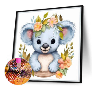 Cartoon Koala 30*30CM(Canvas) Full Round Drill Diamond Painting