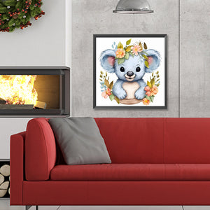 Cartoon Koala 30*30CM(Canvas) Full Round Drill Diamond Painting