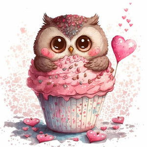 Cartoon Owl 30*30CM(Canvas) Full Round Drill Diamond Painting
