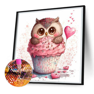 Cartoon Owl 30*30CM(Canvas) Full Round Drill Diamond Painting