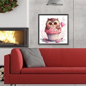 Cartoon Owl 30*30CM(Canvas) Full Round Drill Diamond Painting