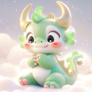 Cute Dragon 30*30CM(Canvas) Full Round Drill Diamond Painting
