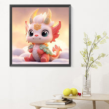 Load image into Gallery viewer, Cute Fire Dragon 30*30CM(Canvas) Full Round Drill Diamond Painting
