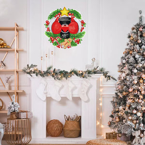Christmas Xmas Decor Special Shaped Diamond Painting Wall Decor Wreath (Torso)