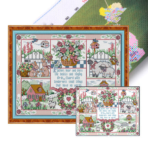 Joy Sunday - God'S Gift - 51*40CM 11CT 3 Stamped Cross Stitch