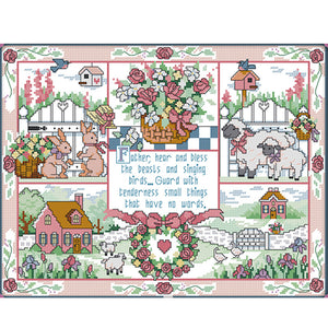 Joy Sunday - God'S Gift - 51*40CM 11CT 3 Stamped Cross Stitch