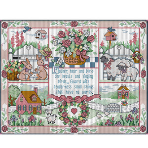 Joy Sunday - God'S Gift - 51*40CM 11CT 3 Stamped Cross Stitch