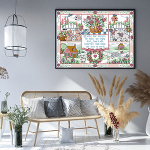 Joy Sunday - God'S Gift - 51*40CM 11CT 3 Stamped Cross Stitch