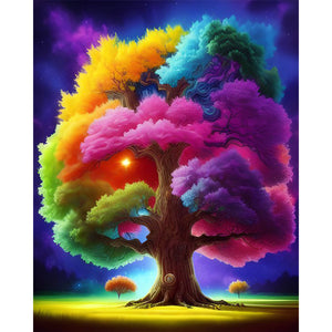 Four Seasons Tree 40*50CM(Picture) Partial AB Full Square Drill Diamond Painting