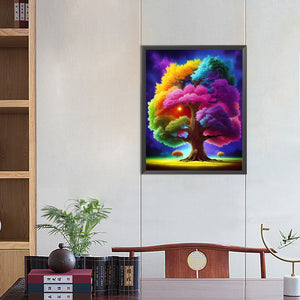 Four Seasons Tree 40*50CM(Picture) Partial AB Full Square Drill Diamond Painting