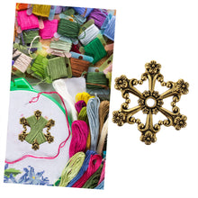 Load image into Gallery viewer, Bobbin Sewing Winder Holder Tool Retro Winding Plate (Plum Blossom Gold)
