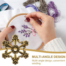 Load image into Gallery viewer, Bobbin Sewing Winder Holder Tool Retro Winding Plate (Plum Blossom Gold)
