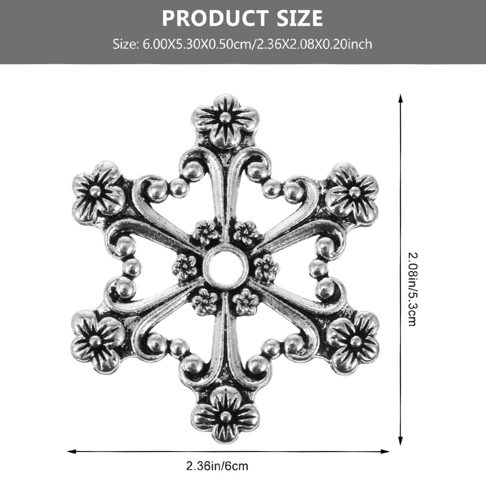 Bobbin Sewing Winder Holder Tool Retro Winding Plate (Plum Blossom Silver)