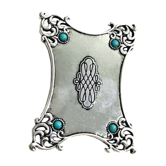Bobbin Sewing Winder Holder Tool Retro Winding Plate (Quadrangle Silver)