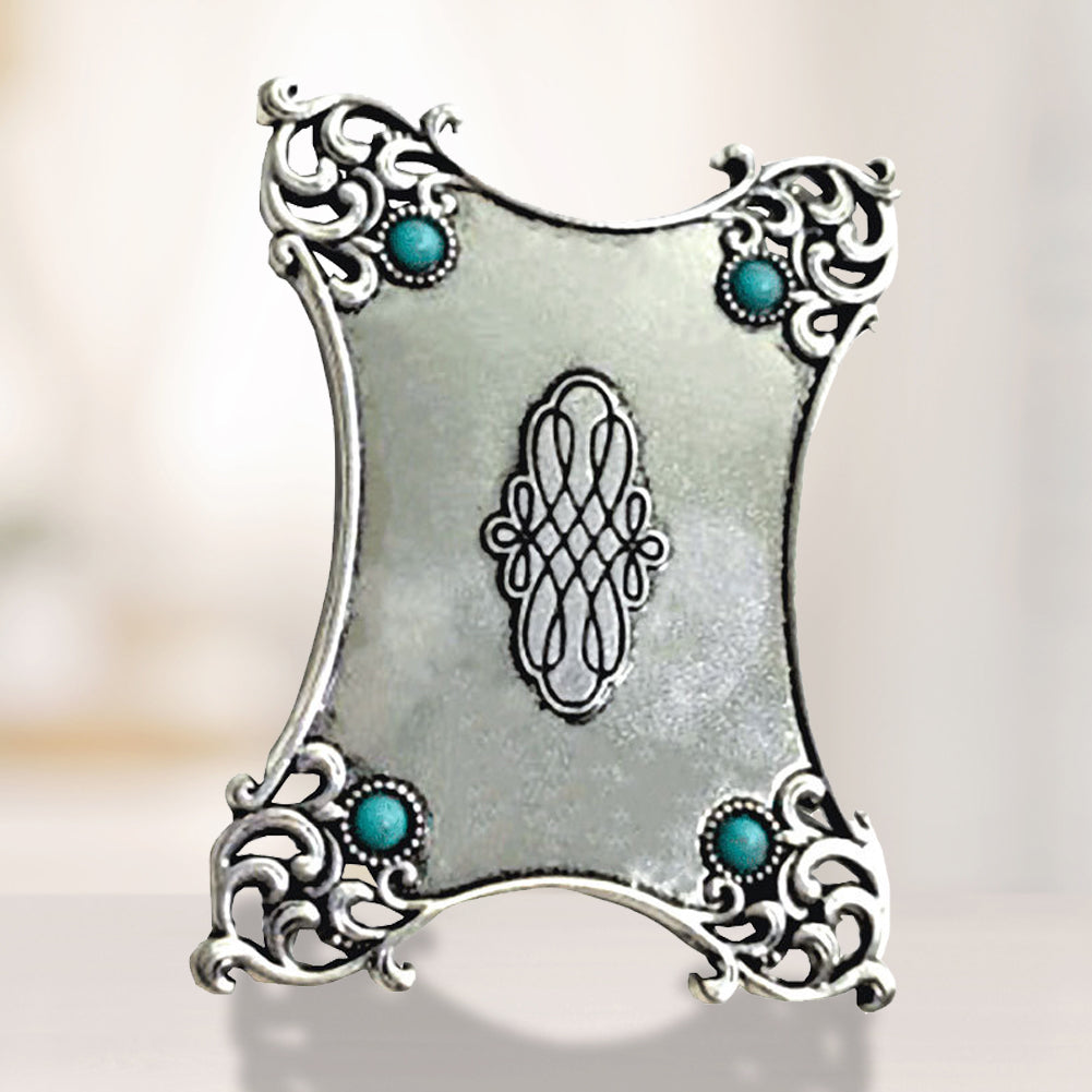 Bobbin Sewing Winder Holder Tool Retro Winding Plate (Quadrangle Silver)