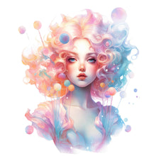 Load image into Gallery viewer, Yishu - Colorful Candy Girl - 50*60CM 11CT 3 Stamped Cross Stitch
