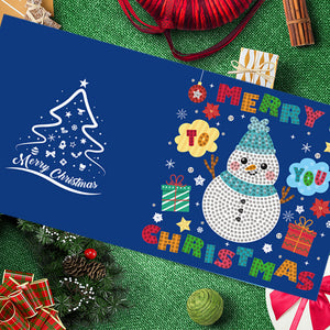6PCS DIY Diamond Painting Card Elk Christmas Diamond Drawing Card 30x15cm (2)