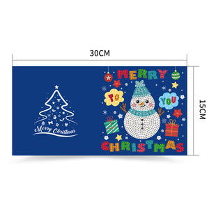 6PCS DIY Diamond Painting Card Elk Christmas Diamond Drawing Card 30x15cm (2)