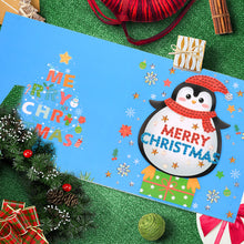 Load image into Gallery viewer, 6PCS DIY Diamond Painting Card Elk Christmas Diamond Drawing Card 30x15cm (3)
