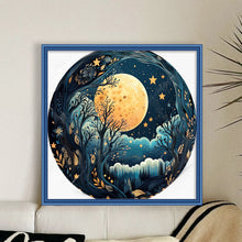 Load image into Gallery viewer, Huancan - Moonlight Scenery - 50*50CM 11CT 3 Stamped Cross Stitch
