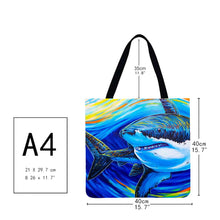 Load image into Gallery viewer, Canvas Bag-Shark 40*40CM
