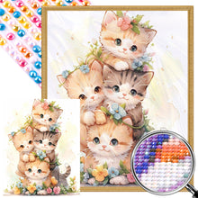 Load image into Gallery viewer, Cat Stacking Game 40*50CM(Picture) Full Round Drill Diamond Painting
