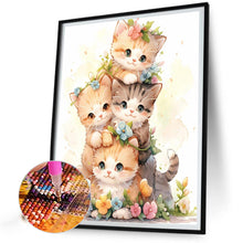 Load image into Gallery viewer, Cat Stacking Game 40*50CM(Picture) Full Round Drill Diamond Painting
